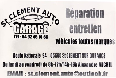 Garage Saint Clément Auto Saint Clément sur Durance